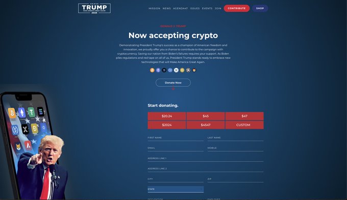 trump crypto